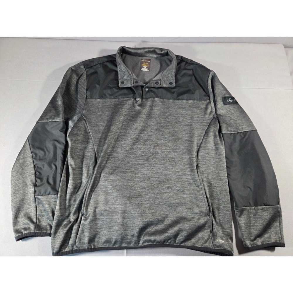 Greg Norman Jacket Mens Extra Large Gray Tasso Elba Water Repellent Pullover 1/4